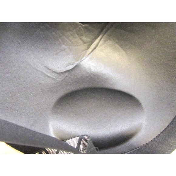 Ashley Stewart Butterfly Bra Full Figure Plunge w/Extender Sexy Black Mesh 44DD - Picture 3 of 9